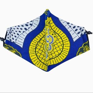African Ankara Face Mask Cotton Washable Reusable